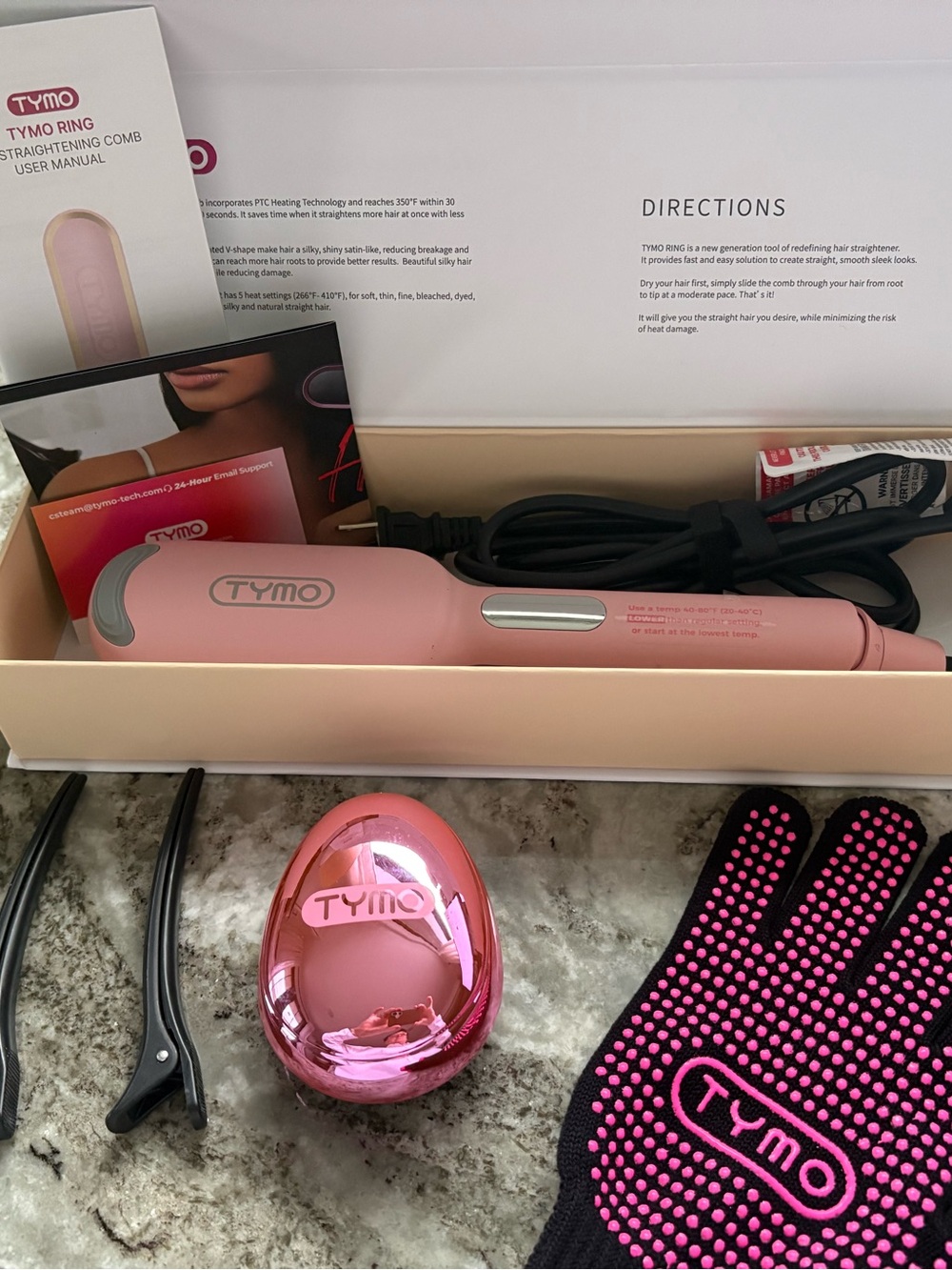 Tymo Ring Hair Straightening Comb